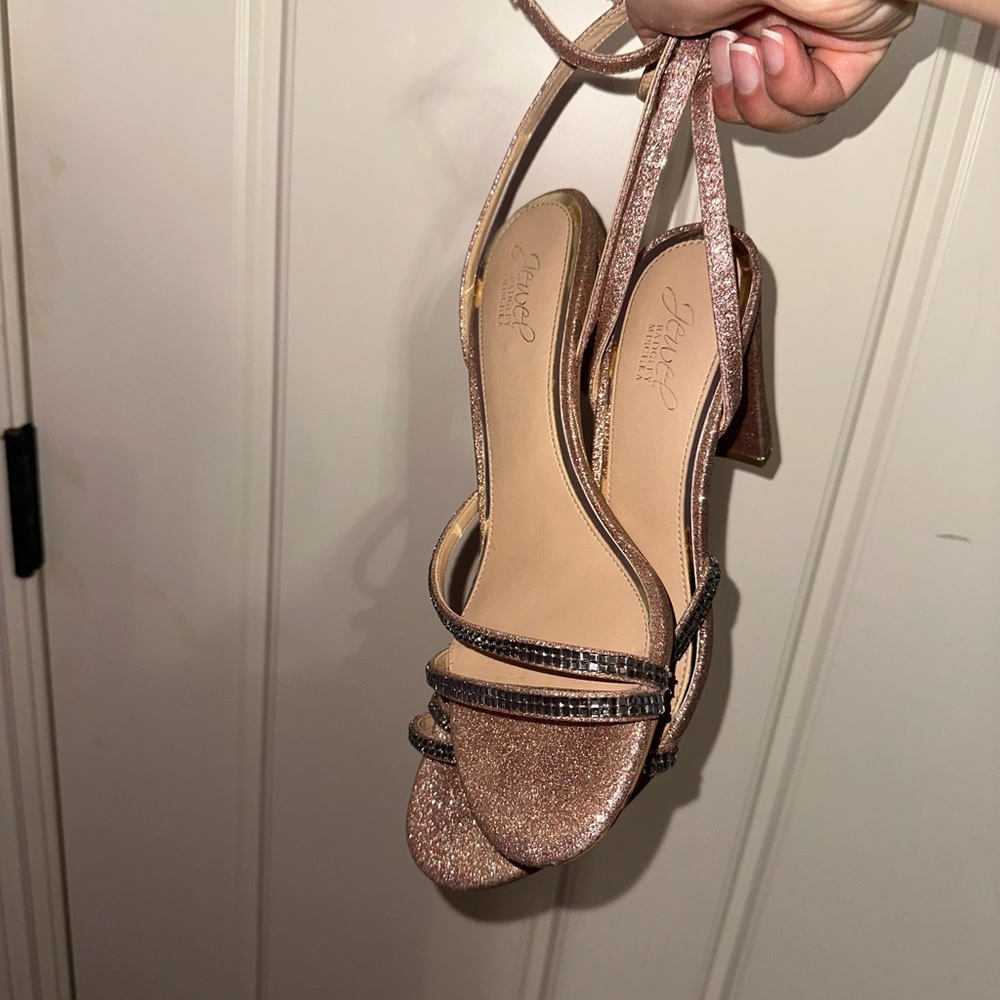 Rose Gold Glitter Heels
